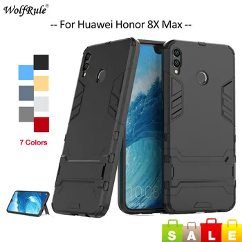 Padengti Huawei Honor 8X Max Atveju TPU ir KOMPIUTERIO Laikiklis Bamperio Korpusai Atgal Telefoną Atveju Huawei Honor 8X Max Padengti Funda 7.12