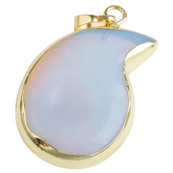 SUNYIK Opal Opalite Akmens Spiralės Sukama Reiki Healing Charms Pakabukas Papuošalai (Nemokamai Grandinės)