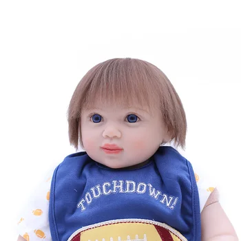 50cm Silikono Reborn Baby Boy Lėlės Žaislų, Pavyzdžiui, Nekilnojamojo 20inch Minkštas Kūno Naujagimių Lėlės Bebe Atgimsta Merginos Bonecas Gimtadienio Dovana