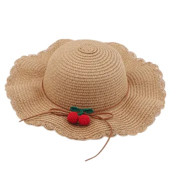 Vasarą nauju Moterų Saulės Skrybėlę Kibirą bžūp smėlio Bowknot Gėlės Juostelės Flat top Šiaudų Skrybėlę Paplūdimio Kepurės
