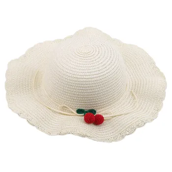 Vasarą nauju Moterų Saulės Skrybėlę Kibirą bžūp smėlio Bowknot Gėlės Juostelės Flat top Šiaudų Skrybėlę Paplūdimio Kepurės