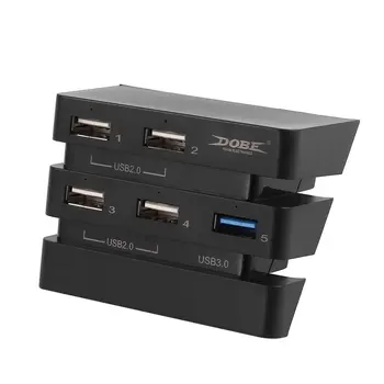 Profesinės 2 iki 5 Hub Hub Extender Adapteris Konsolės Priedai Didelės Spartos USB 3.0-2.0 Playstation4 PS4 Pro Žaidimų Konsolės