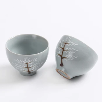 9PCS/Daug Kūrybos Handpainted Japonų Keramikos, Porceliano Adn Keramikos 1 Arbatinukas 1 Tikroji Taurė 1 Fliter 6 patys puodeliai Arbatos Rinkinys Arbatos Ceremonija