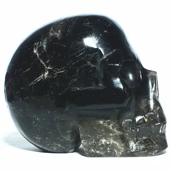 Gamtos cranium dūmų kvarco kristalo parduoti Akmenų namo apdaila dekoratyvinis Helovinas ir 