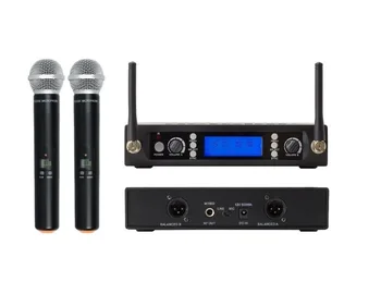 Dual UHF draadloze microfoon Bevielis Karaoke Mikrofonas Sistema microfono profesional