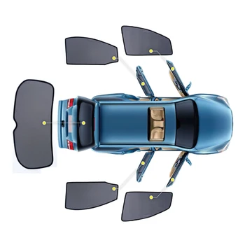 4PCS/Set Arba 2VNT/Komplektas Magnetinio Automobilių Šoninio Lango Stoglangis Akių Šešėliai Aklas VW Sharan 2012 m. 2013 m. m. m. 2016 m. 2017 m. 2018 m. 2019 m.
