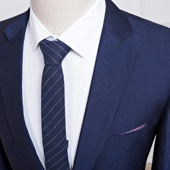 Naujas Royal Blue Paprastas Kostiumas, Dviejų Dalių Rinkiniai Britų Džentelmenas Verslo Socialinės Laisvalaikio Kostiumas Mados Slim Jaunikis Vestuvių Oficialų Suknelė