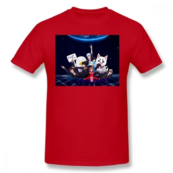 GintamaParade Homme T-Shirt GinTama Tees Grynos Medvilnės Negabaritinių Trumpas Rankovės