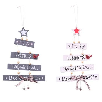 Kalėdų Dekoracijas Medžio Ornamentais Raštuotas Kabinti Priedai, Reikmenys, kalėdų papuošalai namo Karšto 2020 m.