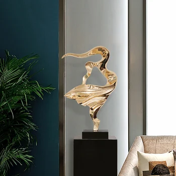 Modernūs, Prabangūs Dervos Grindų Skulptūros Dekoro Namų Svetainės Reikmenys Amatų Klubas Viešbučio Fojė Įėjimo Figūrėlės Papuošalai