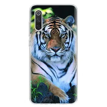 Mados Tigras, Leopardas Telefoną Atveju Xiaomi Redmi Mi Pastaba 8 9 10 CC9 9T A1 A2 A3 Lite Pro 6X 5X F1 CC9E Coque Dangtis