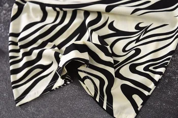 2021 vasaros Juoda ir balta zebras spausdinti marškinėliai Moterims